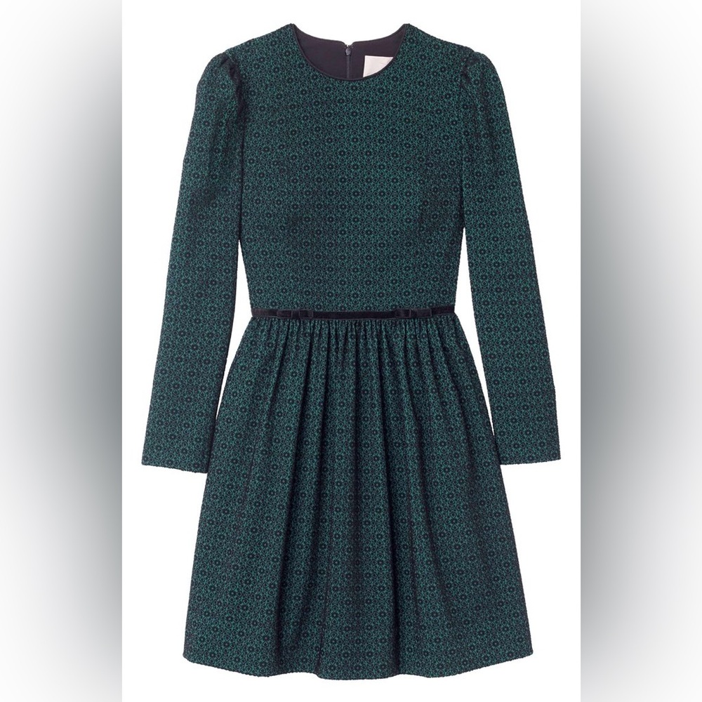 Gal Meets Glam Collection Callie Print Long Sleeve Dress Size 6 - Picture 2 of 5